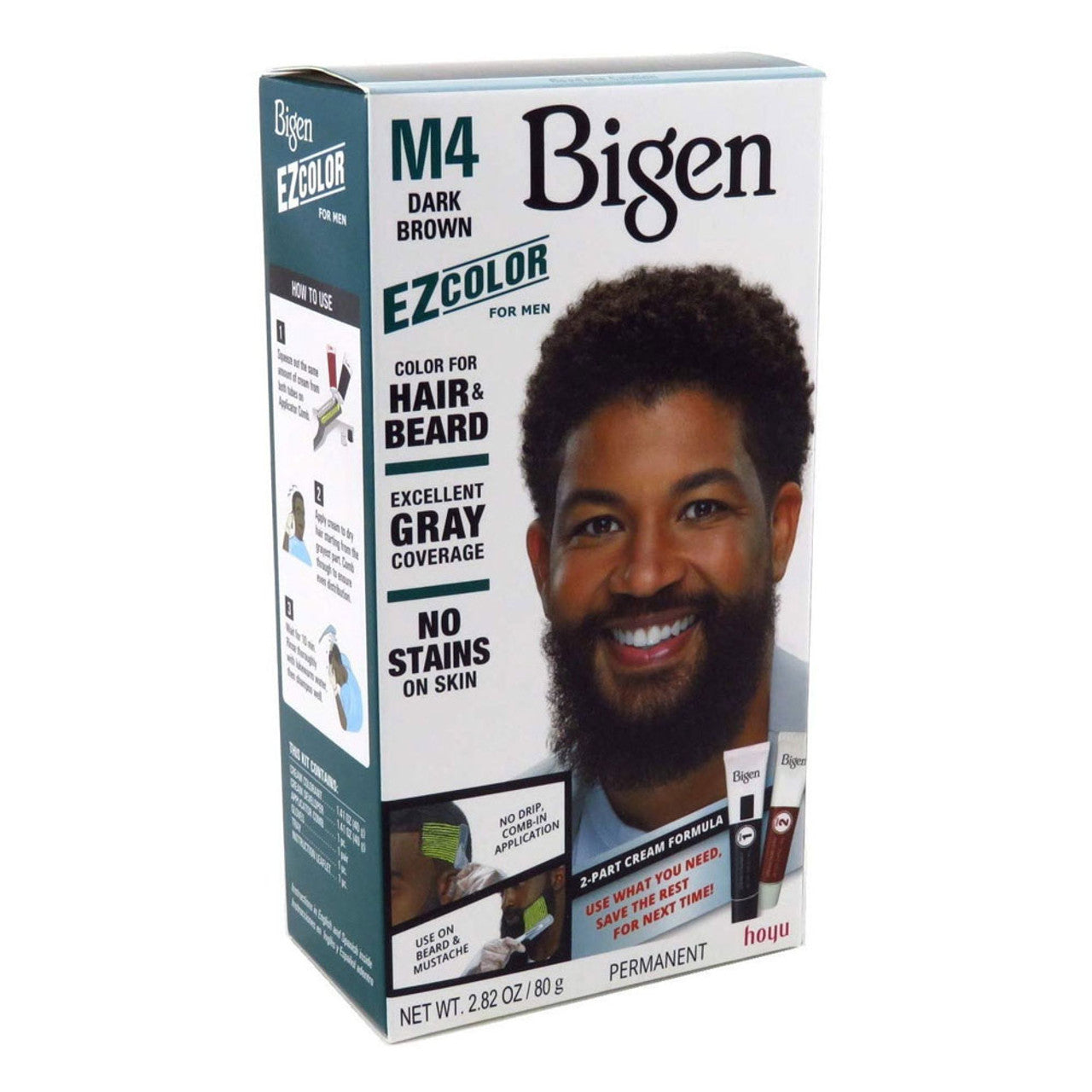Bigen Ez Color For Men M4 Dark Brown Kit